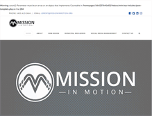 Tablet Screenshot of missioninmotion.org